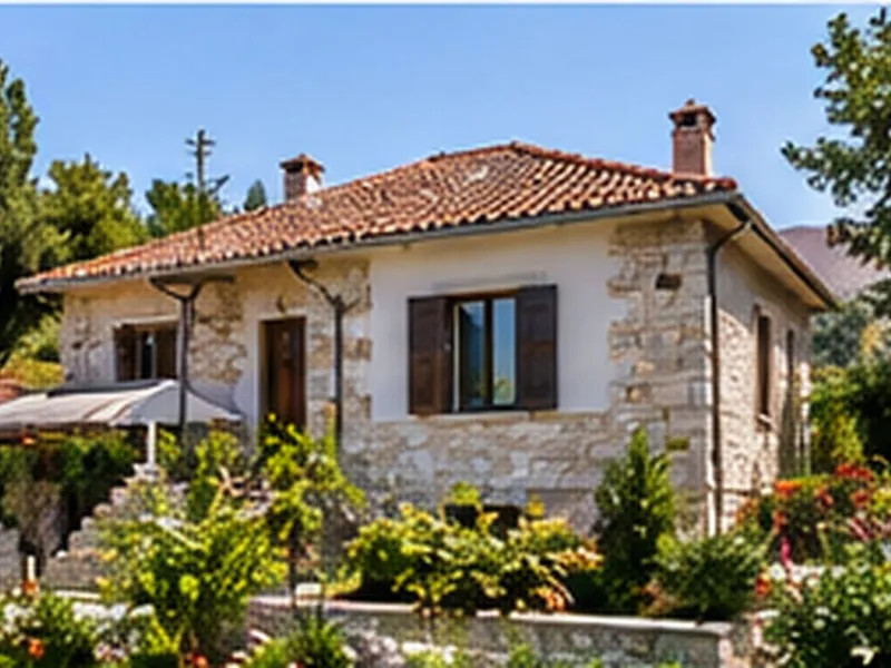 Casa in pietra con giardino a Scutari