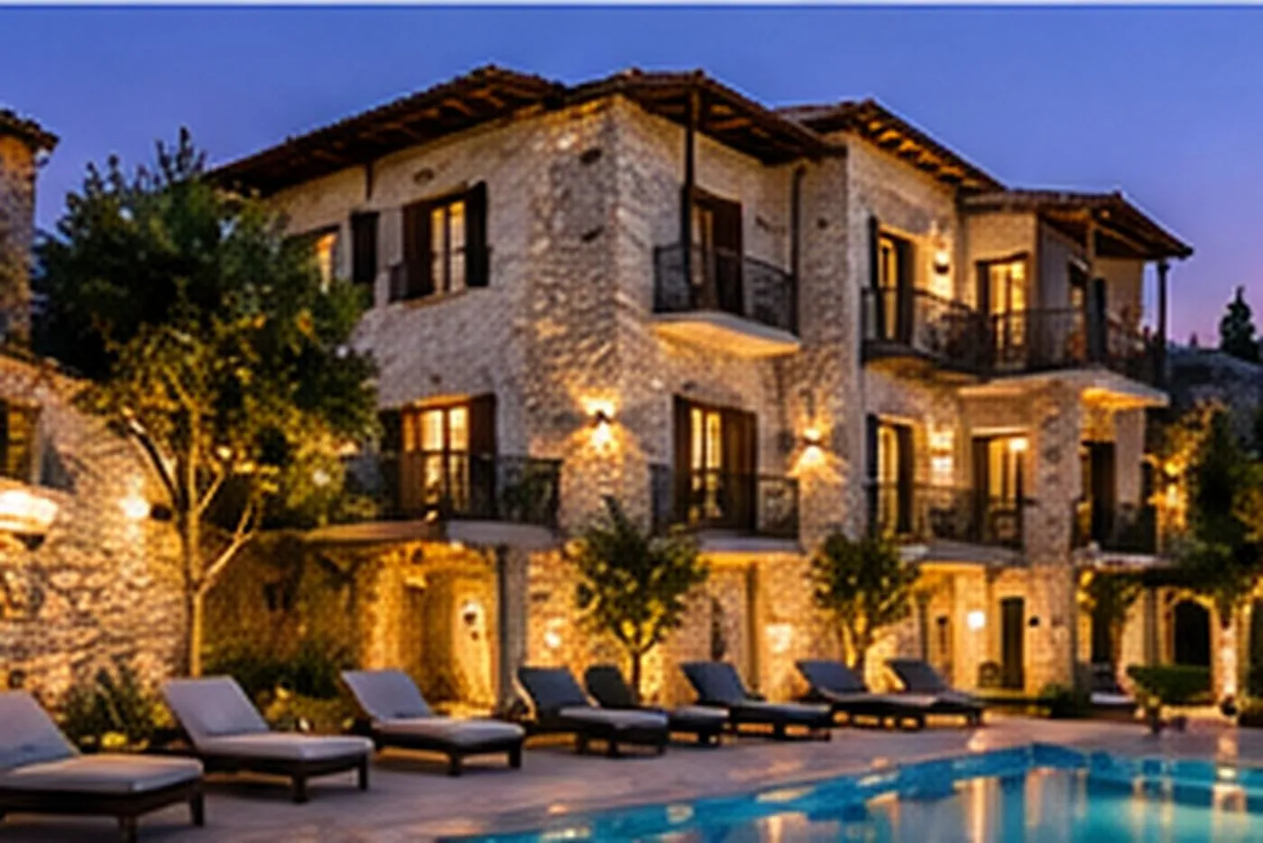 Hotel boutique con piscina a Ksamil – 1