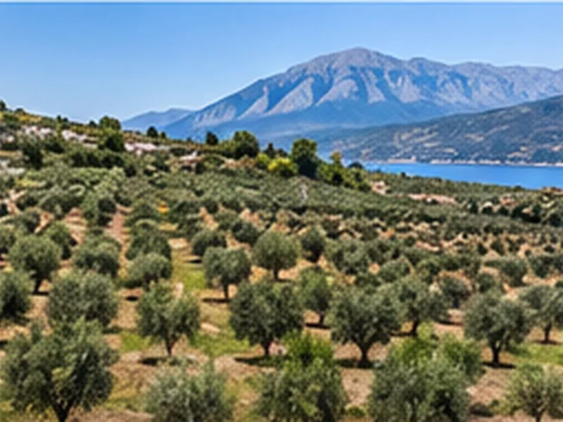 Uliveto con vista mare