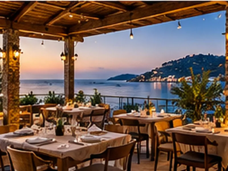 Ristorante con veranda sul mare